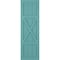 Ekena Millwork True Fit PVC Center X-Board Farmhouse Fixed Mount Shutters, Pure Turquoise , 12W x 42H, PR TFP107FH12X042PT - alternate 10